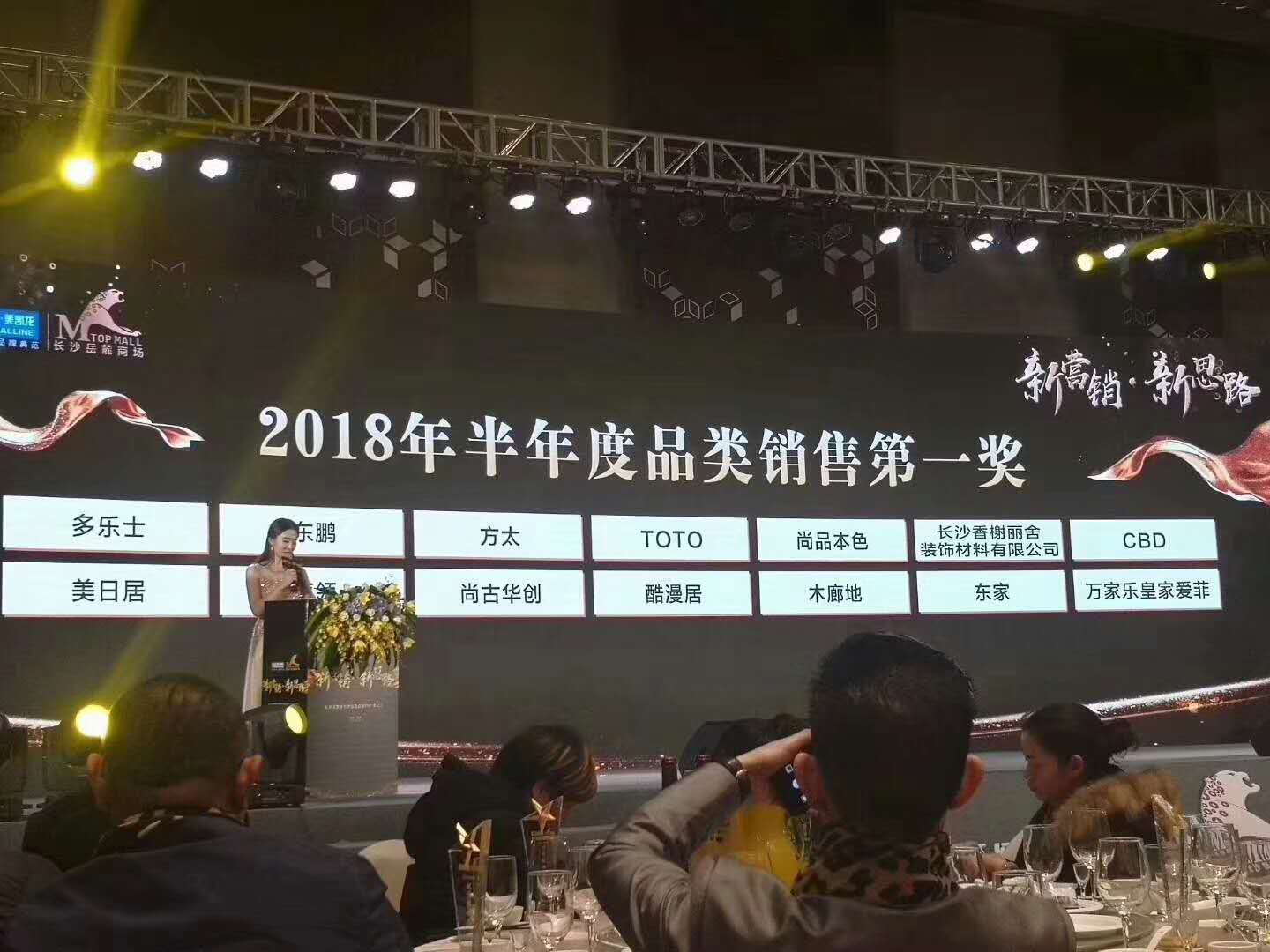 恭喜長沙東家·花梨院子榮獲紅星美凱龍“2018年半年度品類銷售第一”稱號