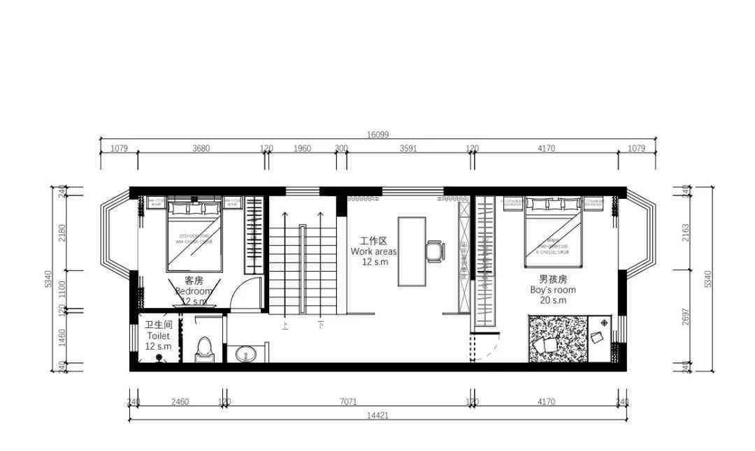 新中式案例 | 480m2聯排別墅設計,高級時尚混搭