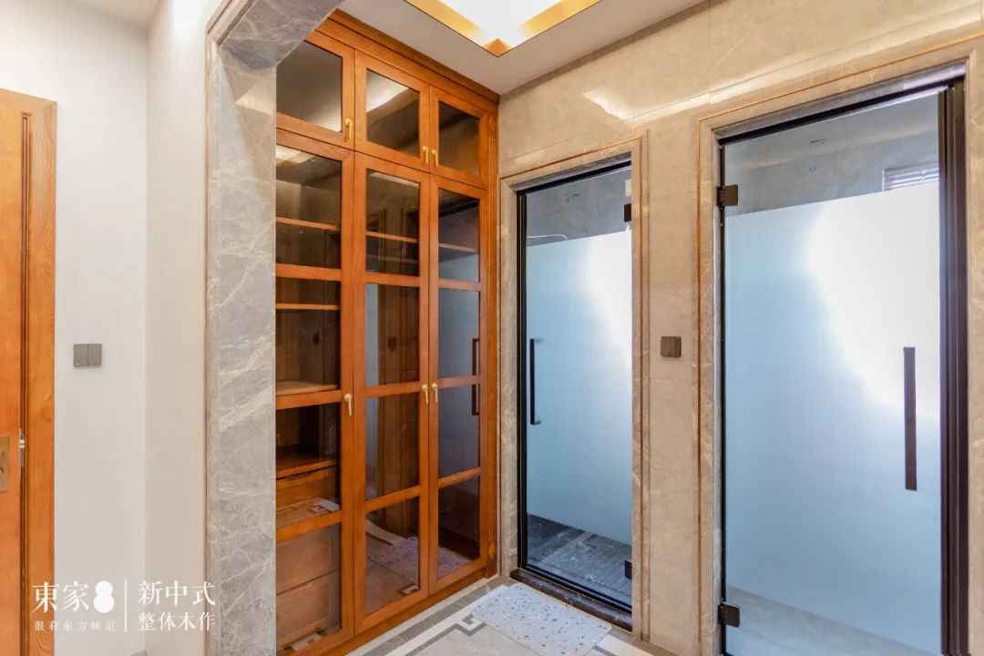 新中式案例 | 480m2聯排別墅設計,高級時尚混搭