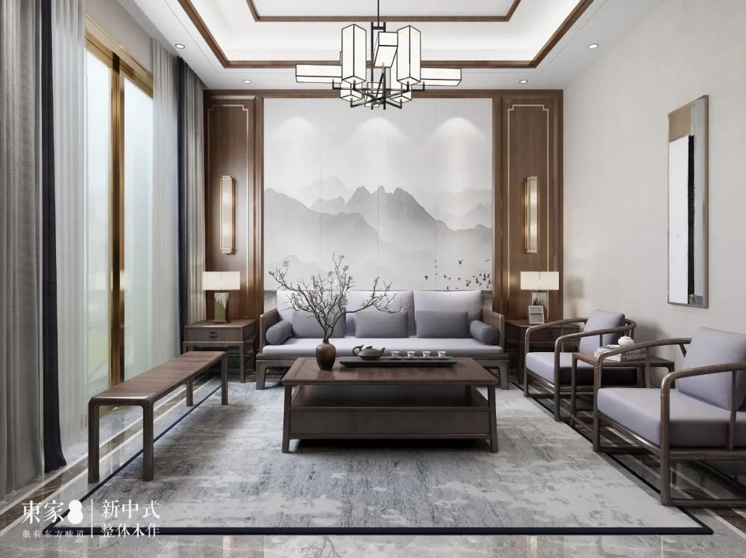 新中式案例 | 650m2中式院墅,閑聽花靜鳥喧,這樣的設計才有生活趣味