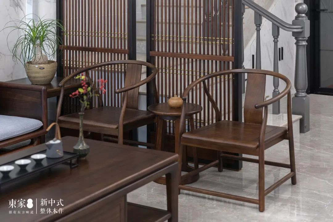新中式案例 | 300m2別墅黑檀定制，真正的高級感，藏在不經意的細節中