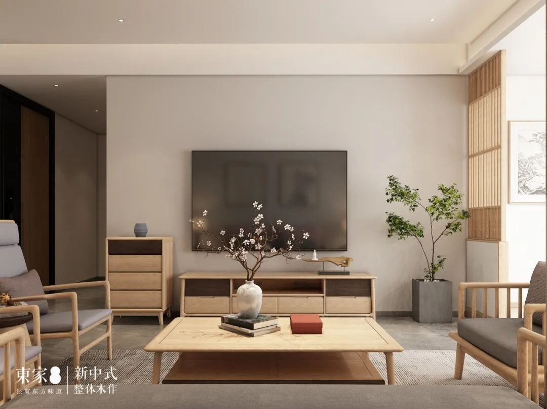 新中式案例 | 180㎡自然原木風(fēng)，最適合打造意境空間