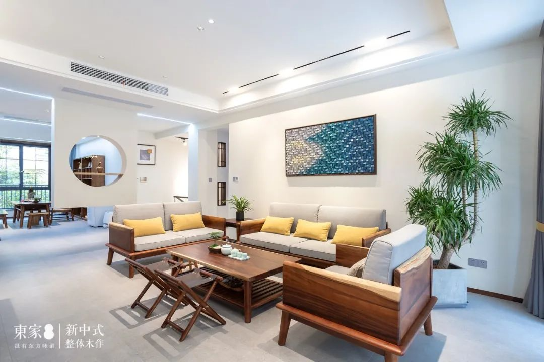 新中式案例 | 240m2別墅雅居，儒韻馥郁的生活情懷