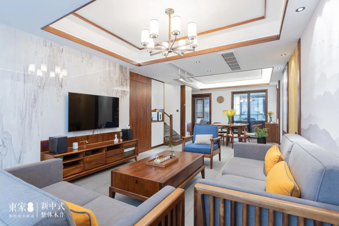 新中式案例 | 160m2復式居宅，隱形門設計，驚艷巧妙！