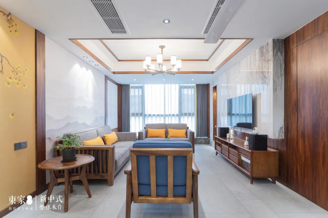 新中式案例 | 160m2復式居宅，隱形門設計，驚艷巧妙！