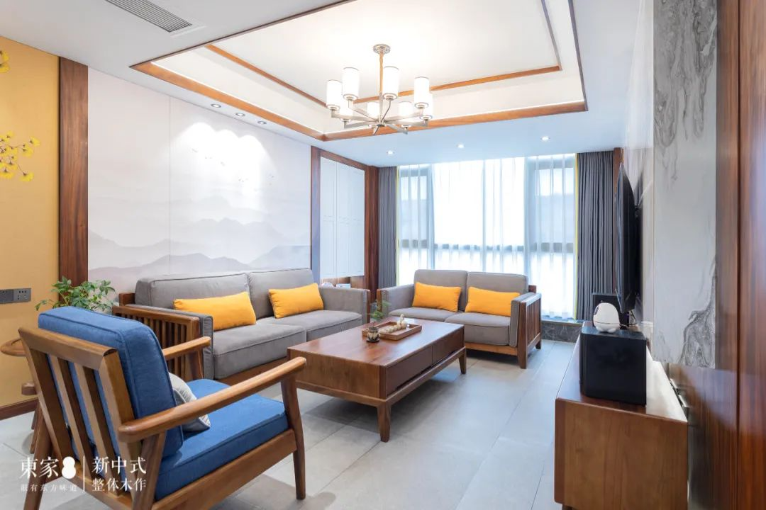 新中式案例 | 160m2復式居宅，隱形門設計，驚艷巧妙！